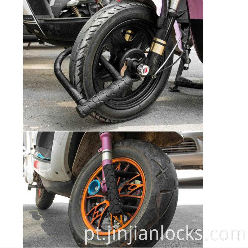 Bicicleta U Bloquear com cabo Jinjian Bike Lock de bicicleta pesada U-Lock, 14 mm de manilha e cabo de 12 mm x1,2m 1,8m